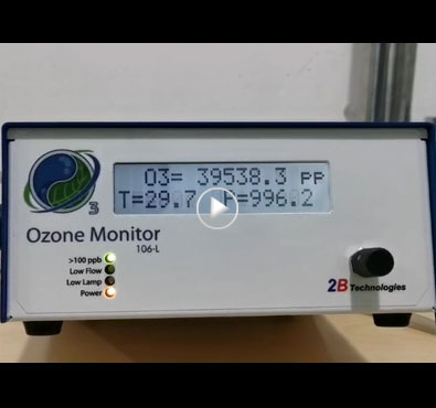 北京同林UV-M2紫外線臭氧發生器實驗現場 