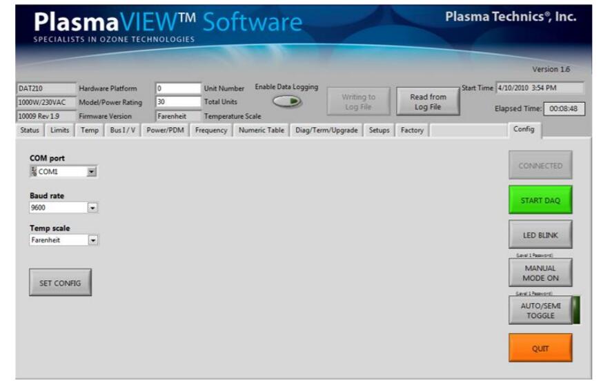 PlasmaBlock?臭氧發生器的PlasmaVIEW? 軟件介紹(1)
